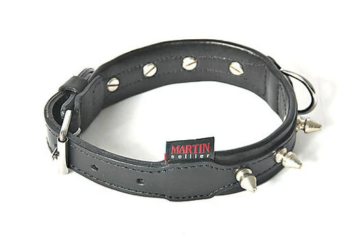 Martin Sellier - Collier Clouté Noir Pour Chien - 55/75cm 3 Martin Sellier - Collier Clouté Noir Pour Chien - 55/75cm