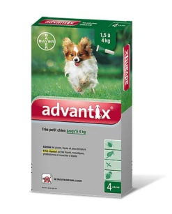 Bayer Pipettes Antiparasitaires Advantix -Magasin De Fournitures Pour Chiens De Compagnie 11181