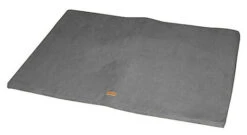 Wouapy - Tapis Plat En Tissu Suédine - Gris