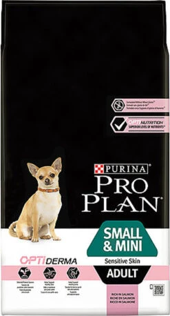 Pro Plan - Croquettes OPTIDERMA Small & Mini Sensitive Skin Saumon Pour Chien -Magasin De Fournitures Pour Chiens De Compagnie 16111