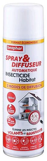 Beaphar - Spray Et Diffuseur Automatique 160m2 Pour Habitat - 500ml