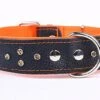 Yogipet - Collier Cuir Large Crystal Pour Chien - Orange -Magasin De Fournitures Pour Chiens De Compagnie 29150