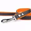 Yogipet - Laisse En Cuir Avec Nylon 120cm Pour Chien - Orange -Magasin De Fournitures Pour Chiens De Compagnie 29154