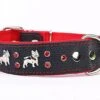 Yogipet - Collier Cuir French Bulldog Pour Chien - Rouge