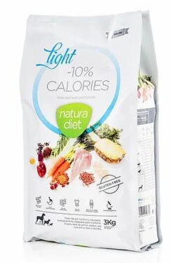 Natura Diet - Croquettes Light -10% Calories Dinde Pour Chien -Magasin De Fournitures Pour Chiens De Compagnie 37266