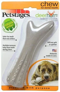 Petstages - Jouet Deerhorn Pour Chien - M