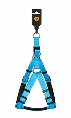 Animalis - Harnais Basic Confort T4 40mm Et 96/120cm Pour Chien - Bleu