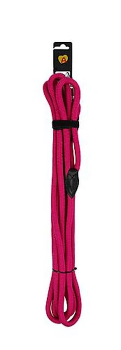 Animalis - Longe En Corde Forte De 5m Pour Chien - Fuchsia