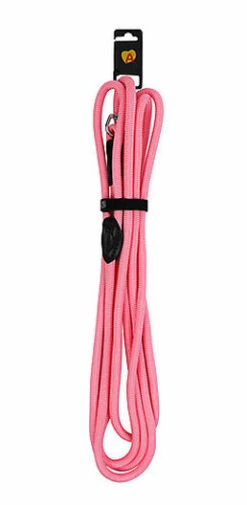 Animalis - Longe En Corde Forte De 2m Pour Chien - Rose