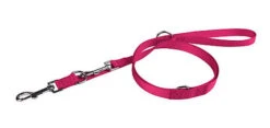 Animalis - Laisse Multifonction Basic 20mm Et 200cm Pour Chien - Fuchsia