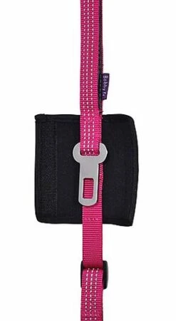 Bobby - Laisse Avec Attache Sécurité Voiture Fuchsia Pour Chien -Magasin De Fournitures Pour Chiens De Compagnie 40682