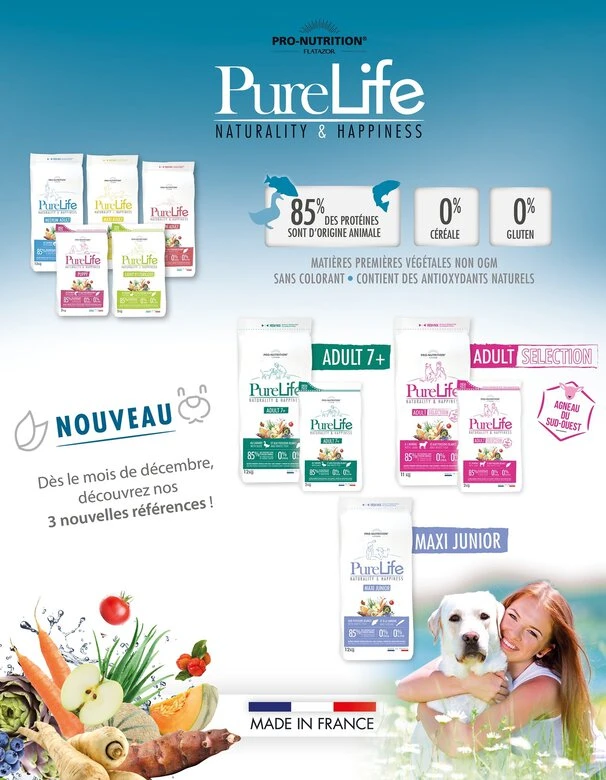 Flatazor - Croquettes PURE LIFE Maxi Junior Pour Chiot - 12Kg 4 Flatazor - Croquettes PURE LIFE Maxi Junior Pour Chiot - 12Kg – Image 2
