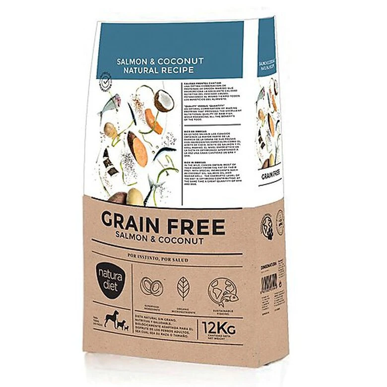 Natura Diet - Croquettes GRAIN FREE Saumon Et Coco Pour Chien 3 Natura Diet - Croquettes GRAIN FREE Saumon Et Coco Pour Chien