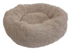 Wouapy - Corbeille Ronde Moelleuse Beige Pour Chien Et Chat - T60