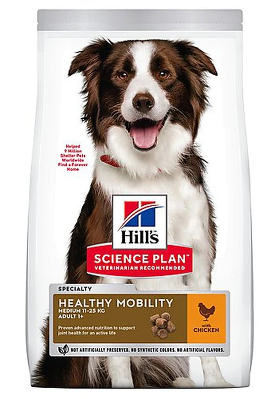Hill's Science Plan - Croquettes Healthy Mobility Medium Adult Poulet Pour Chien - 12Kg