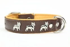 Yogipet - Collier Super Bouledogue Français Cuir Pour Chien - Marron -Magasin De Fournitures Pour Chiens De Compagnie 41879