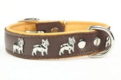 Yogipet - Collier Super Bouledogue Français Cuir Pour Chien - Marron -Magasin De Fournitures Pour Chiens De Compagnie 41883