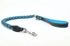 Yogipet - Laisse En Cuir Tressé 120cm Pour Chien - Bleu