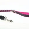 Yogipet - Laisse En Cuir Tressé 120cm Pour Chien - Noir/Rose