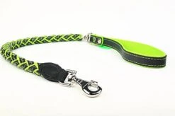 Yogipet - Laisse En Cuir Tressé 120cm Pour Chien - Vert