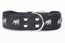 Yogipet - Collier Super Bulldog Cuir Pour Chien - Noir -Magasin De Fournitures Pour Chiens De Compagnie 41918