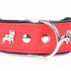 Yogipet - Collier Bouledogue Français Cuir Pour Chien - Rouge -Magasin De Fournitures Pour Chiens De Compagnie 41932