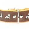 Yogipet - Collier Bouledogue Français Cuir Pour Chien - Marron -Magasin De Fournitures Pour Chiens De Compagnie 41935