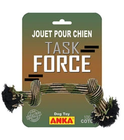Anka - Jouet Corde 2 Nœuds TASK FORCE Pour Chien -Magasin De Fournitures Pour Chiens De Compagnie 4555
