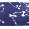 Martin Sellier - Tapis Plat Petbed Pointillé Bleu Et Blanc Pour Chien - 75x100cm