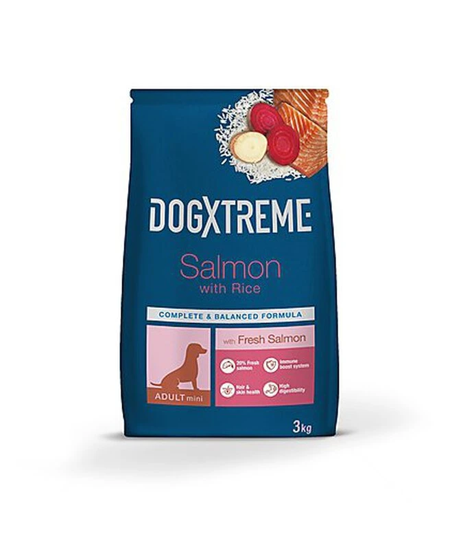 DogXtreme - Croquettes Mini Adulte Au Saumon Frais Pour Petit Chien - 3Kg 3 DogXtreme - Croquettes Mini Adulte Au Saumon Frais Pour Petit Chien - 3Kg