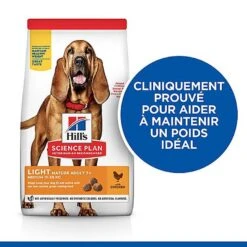 Hill's Science Plan - Croquettes Light Mature 7+ Poulet Pour Chien - 12Kg -Magasin De Fournitures Pour Chiens De Compagnie 53859