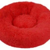 Wouapy - Corbeille Ronde Moelleuse Rouge Pour Chien - 50cm -Magasin De Fournitures Pour Chiens De Compagnie 53926