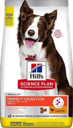 Hill's Science Plan - Croquettes Adulte Perfect Digestion Au Poulet Pour Chien Moyen - 3Kg