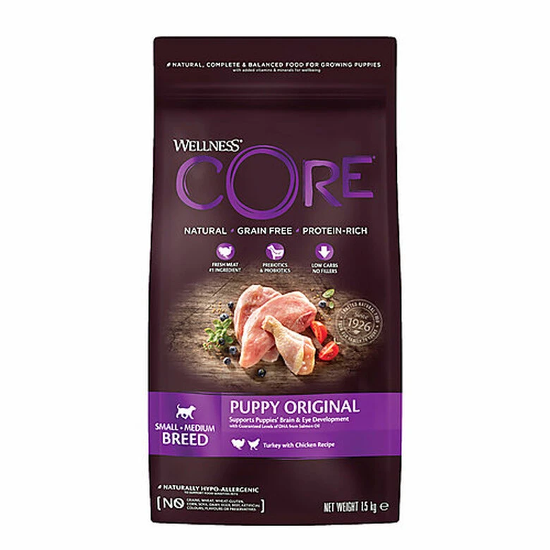 Wellness CORE - Croquettes Puppy Dinde Et Poulet Pour Chiot - 1,5Kg 3 Wellness CORE - Croquettes Puppy Dinde Et Poulet Pour Chiot - 1,5Kg
