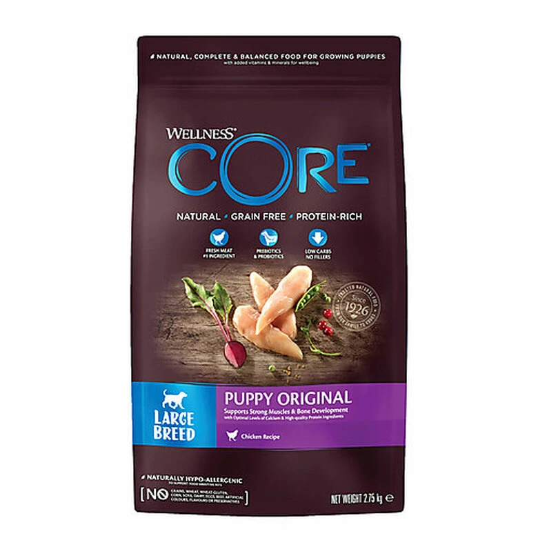 Wellness CORE - Croquettes Puppy Poulet & Dinde Pour Chiot Grande Race - 2,75Kg 3 Wellness CORE - Croquettes Puppy Poulet & Dinde Pour Chiot Grande Race - 2,75Kg