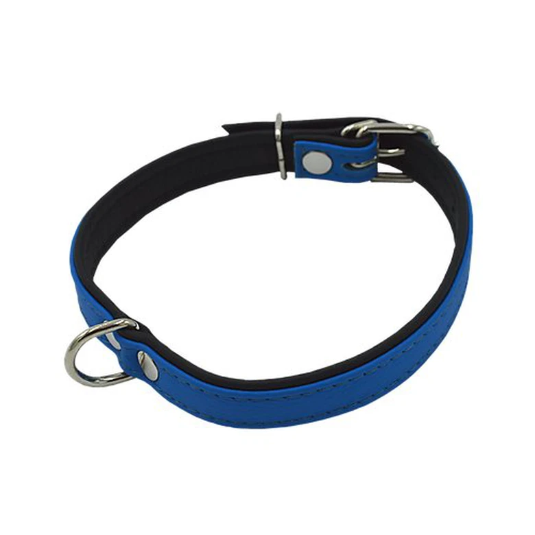 Comme Un Roi - Collier Cuir So Funky Bleu / Noir Pour Chien - M 3 Comme Un Roi - Collier Cuir So Funky Bleu / Noir Pour Chien - M