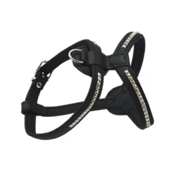 Comme Un Roi - Harnais Bulldog Cuir So Chic Noir Pour Chien - XXL
