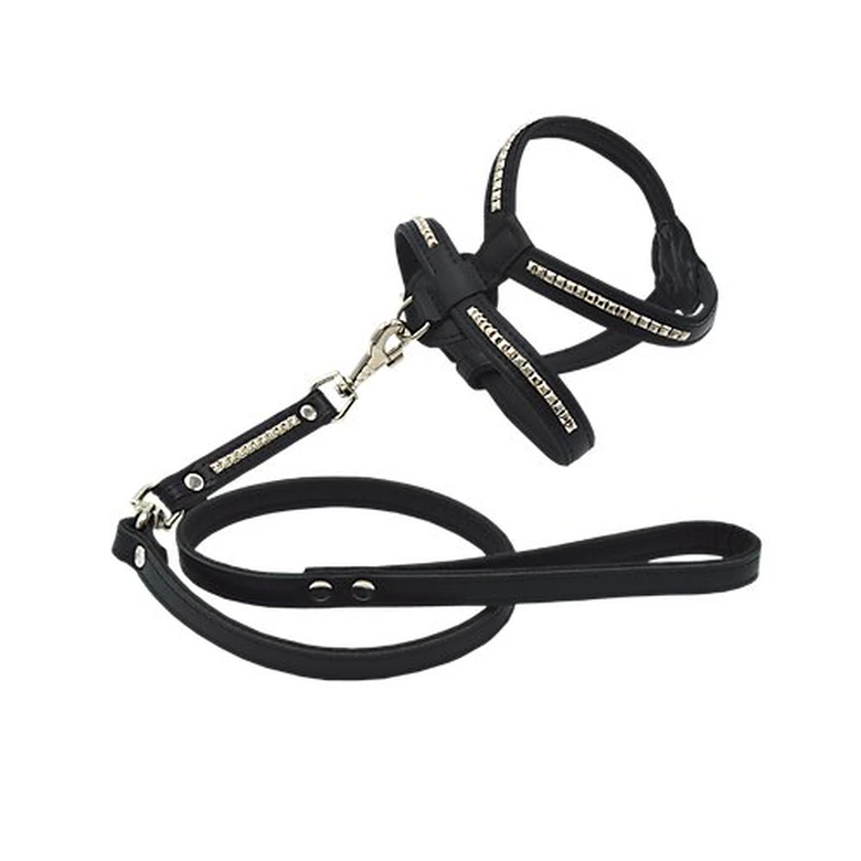 Comme Un Roi - Harnais Bulldog Cuir So Chic Noir Pour Chien - L 4 Comme Un Roi - Harnais Bulldog Cuir So Chic Noir Pour Chien - L – Image 2