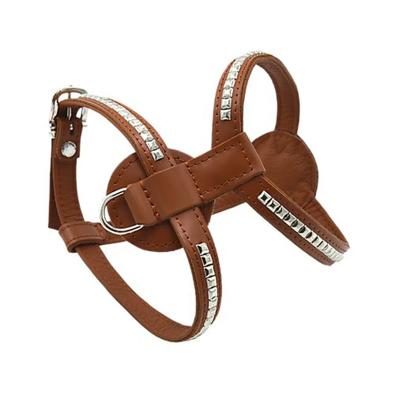 Comme Un Roi - Harnais Bulldog Cuir So Chic Caramel Pour Chien - S 3 Comme Un Roi - Harnais Bulldog Cuir So Chic Caramel Pour Chien - S