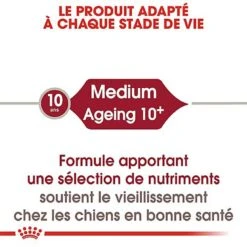 Royal Canin - Croquettes Medium Ageing 10+ Pour Chien Senior - 3Kg -Magasin De Fournitures Pour Chiens De Compagnie 67943