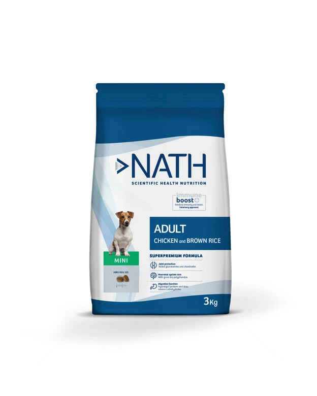 Nath - Croquettes Mini Adult Au Poulet Pour Chien - 3Kg 3 Nath - Croquettes Mini Adult Au Poulet Pour Chien - 3Kg