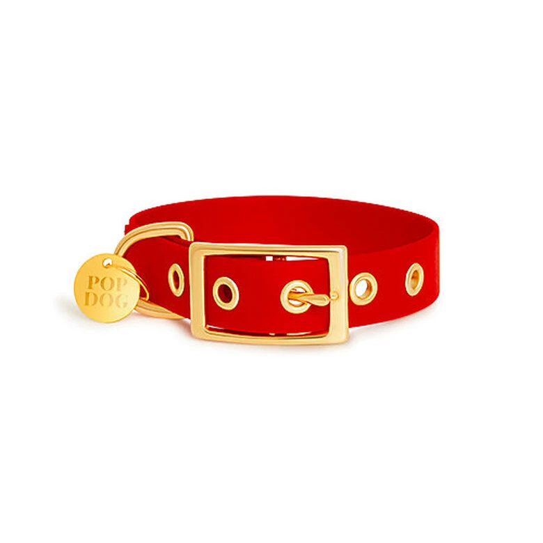 Pop Dog - Collier à Œillet Diablotin Rouge Pour Chien - M 4 Pop Dog - Collier à Œillet Diablotin Rouge Pour Chien - M – Image 2