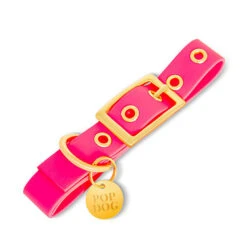 Pop Dog - Collier à Œillet Glouton Rose Pour Chien - XS