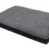 Animalis - Matelas Tissu Suédine Noir Et Gris Pour Chien - 120x75x12cm -Magasin De Fournitures Pour Chiens De Compagnie 72666