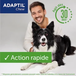 Adaptil - Bouchées Moelleuses D'Appaisement Adaptil Chew Pour Chiens - X30 -Magasin De Fournitures Pour Chiens De Compagnie 75216