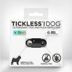Tickless - Répulsif Antiparasitaire Mini Dog Ultrason Rechargeable Pour Chiens - Noir