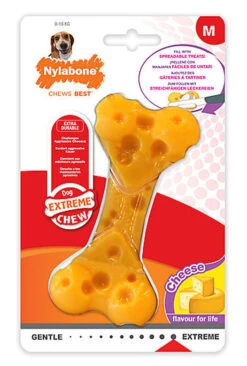 Nylabone - Jouet Os à Mâcher Extreme Chew Au Fromage Pour Chiens - M