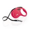 Flexi - Laisse à Enrouleur Classic Sangle Rouge M Pour Chiens - 5m -Magasin De Fournitures Pour Chiens De Compagnie 76469