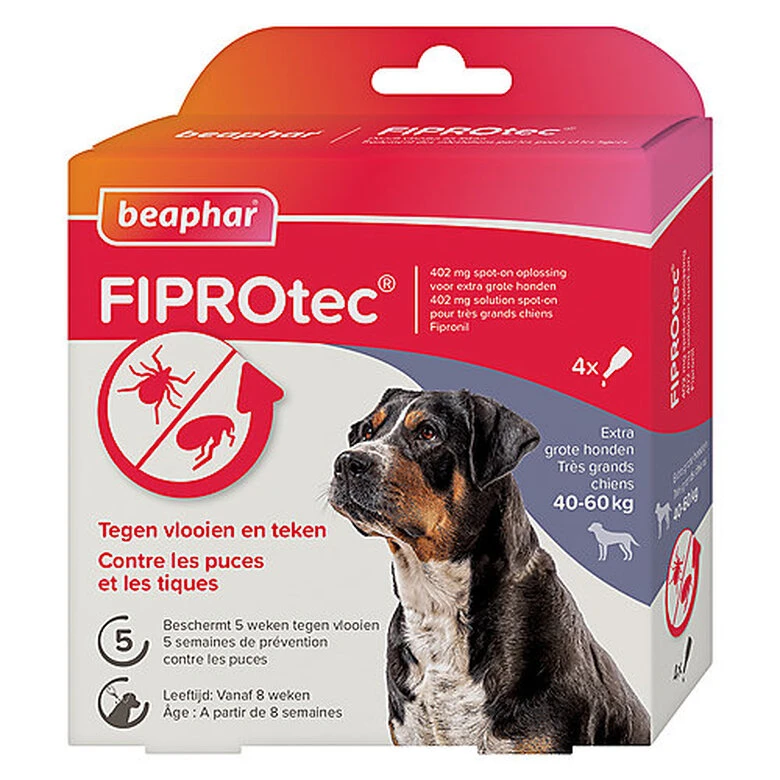 Beaphar - Pipettes Antiparasitaires Fiprotec Pour Très Grand Chien - X4 3 Beaphar - Pipettes Antiparasitaires Fiprotec Pour Très Grand Chien - X4